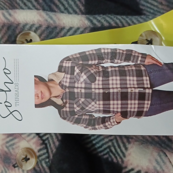 NWT Soho Threads Plaid Sherpa Jacket S - Picture 11 of 13